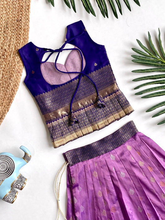 Kids Traditional Lehenga Choli – Purple Lilac