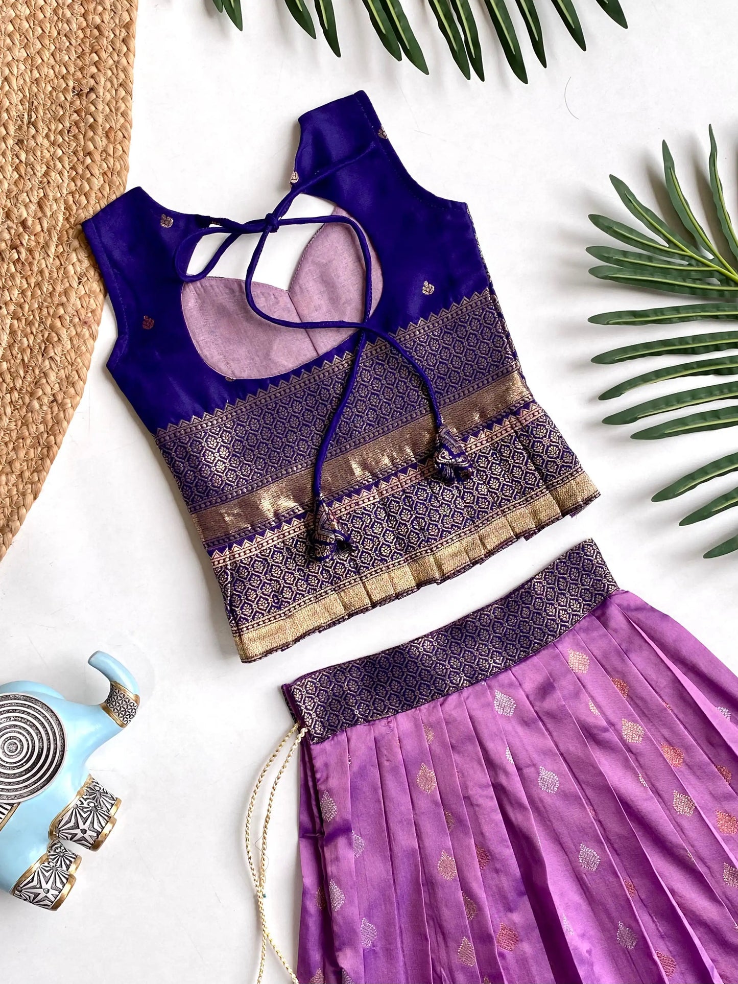 Kids Traditional Lehenga Choli – Purple Lilac