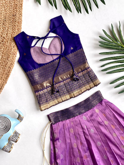 Kids Traditional Lehenga Choli – Purple Lilac