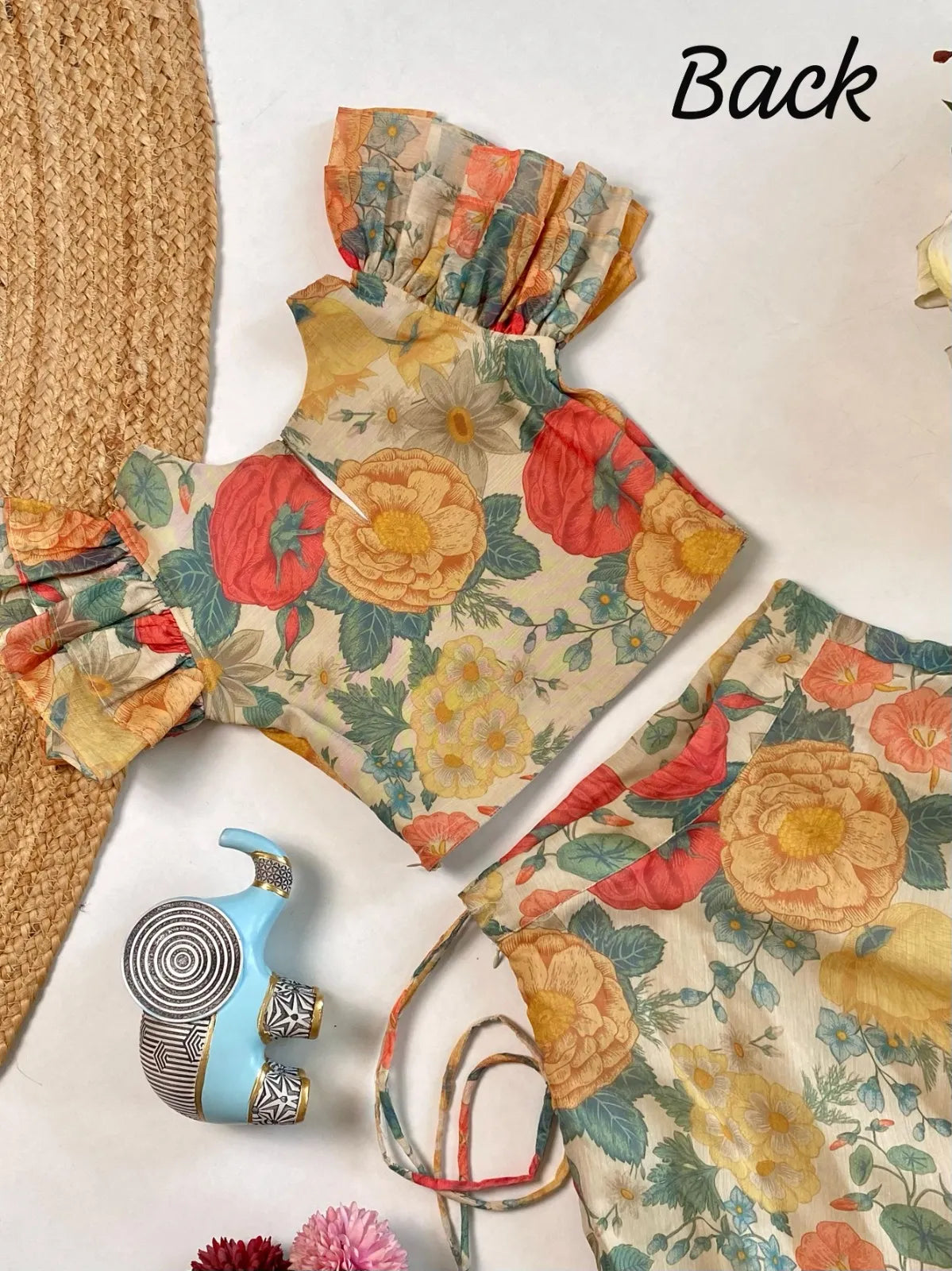 Stylish Floral Printed Beautiful Gown