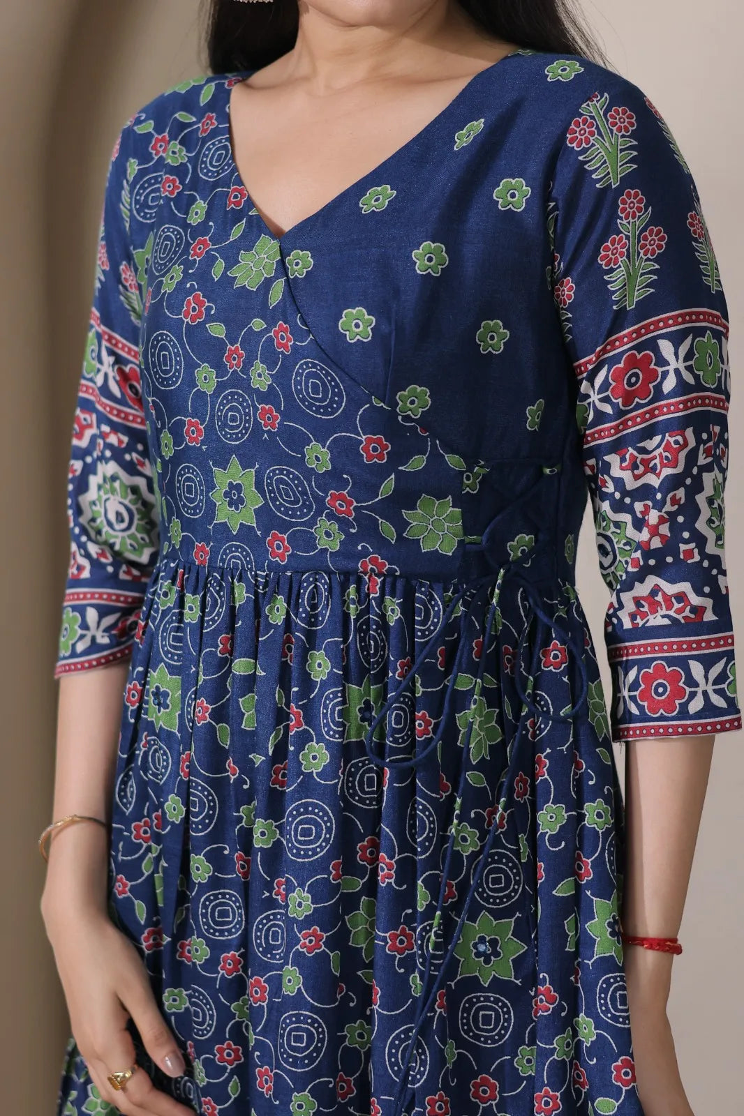 Beautiful Printed Traditional Ethnic Gown