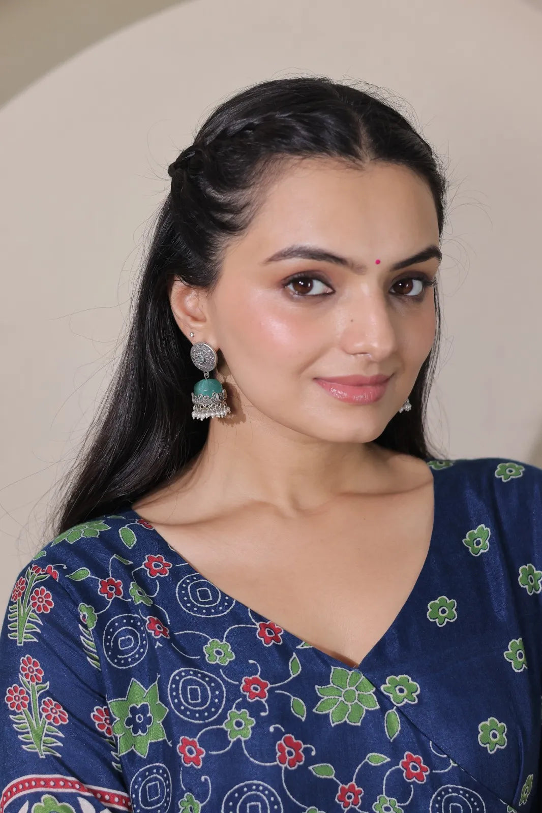 Beautiful Printed Traditional Ethnic Gown