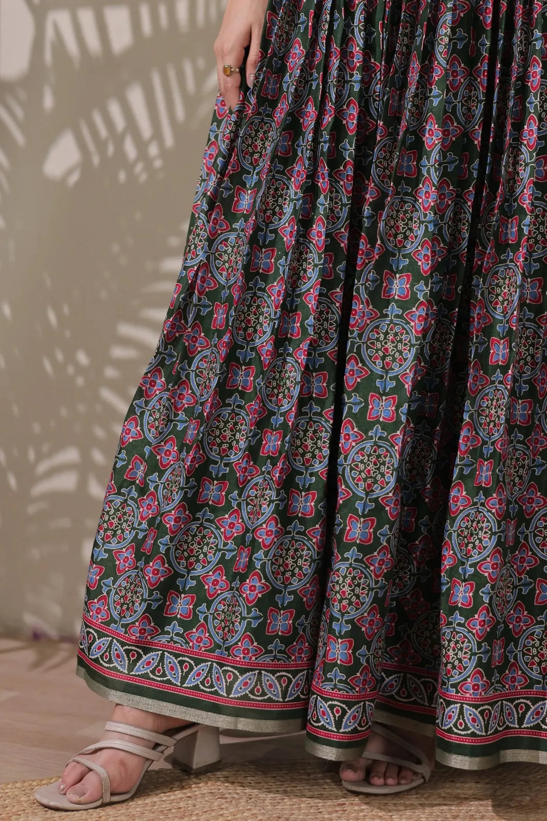 Beautiful Kalamkari Printed Traditional Gown