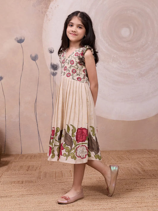 Girls Stylish Cotton Printed Middy Dress (1 Month–16 Years)
