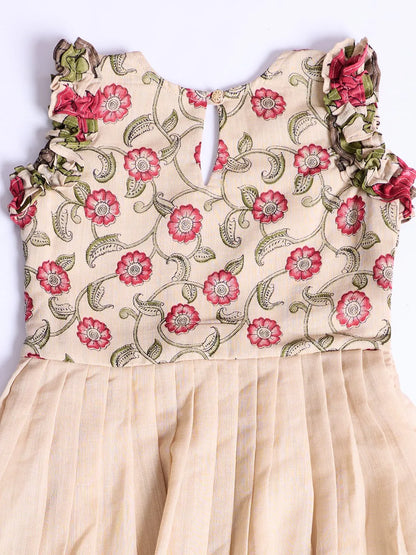 Girls Stylish Cotton Printed Middy Dress (1 Month–16 Years)