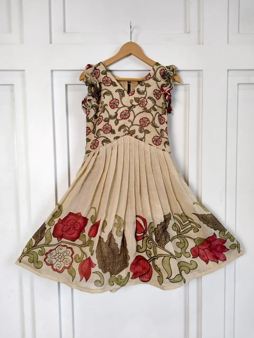 Girls Stylish Cotton Printed Middy Dress (1 Month–16 Years)