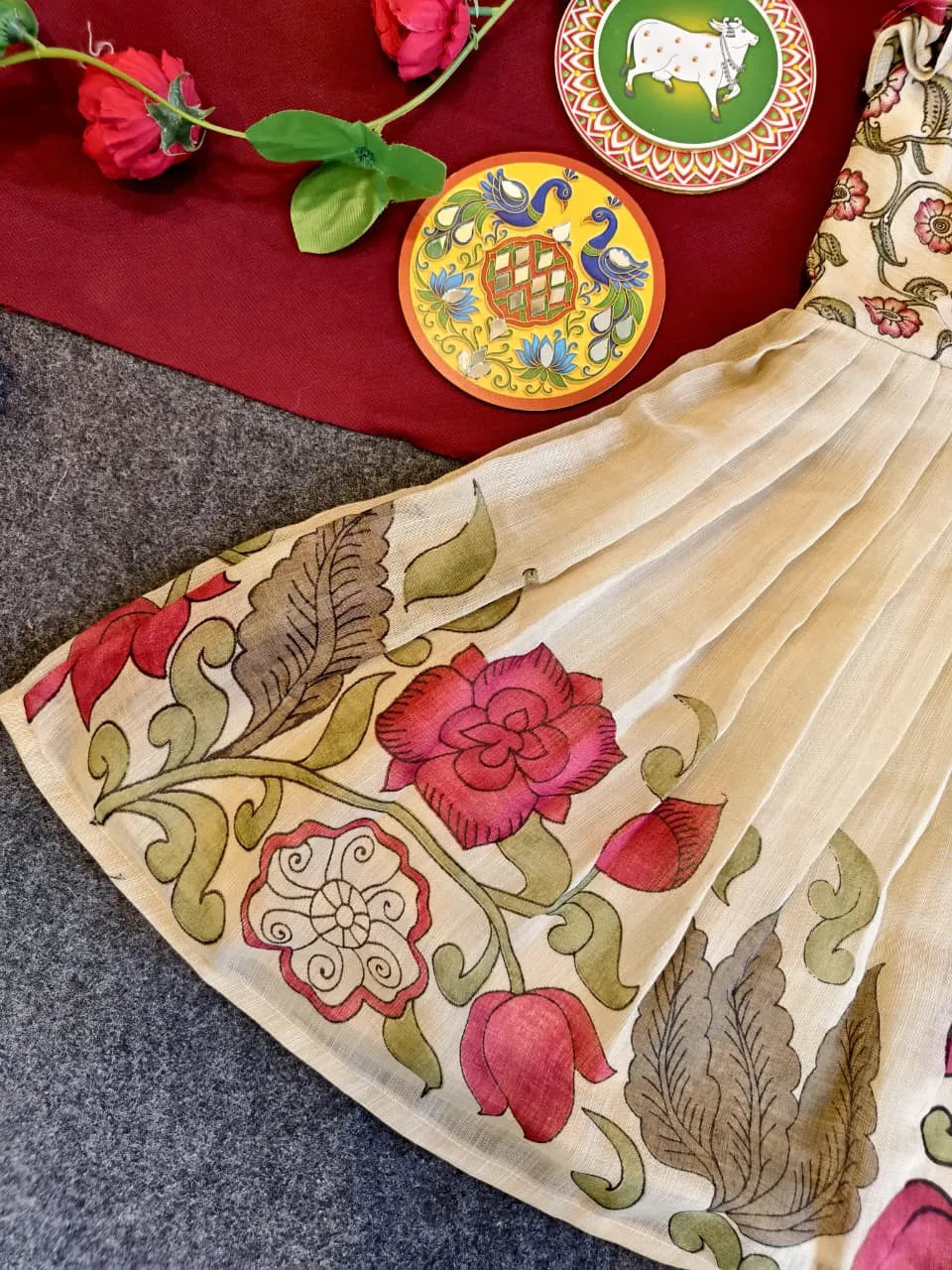 Girls Stylish Cotton Printed Middy Dress (1 Month–16 Years)