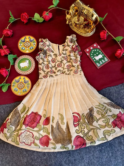 Girls Stylish Cotton Printed Middy Dress (1 Month–16 Years)