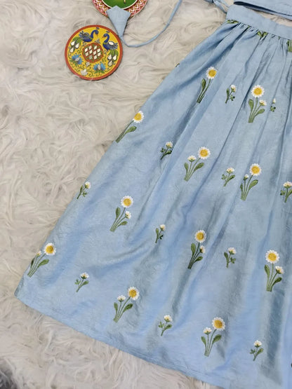 Kids Crush Silk Lehenga Choli