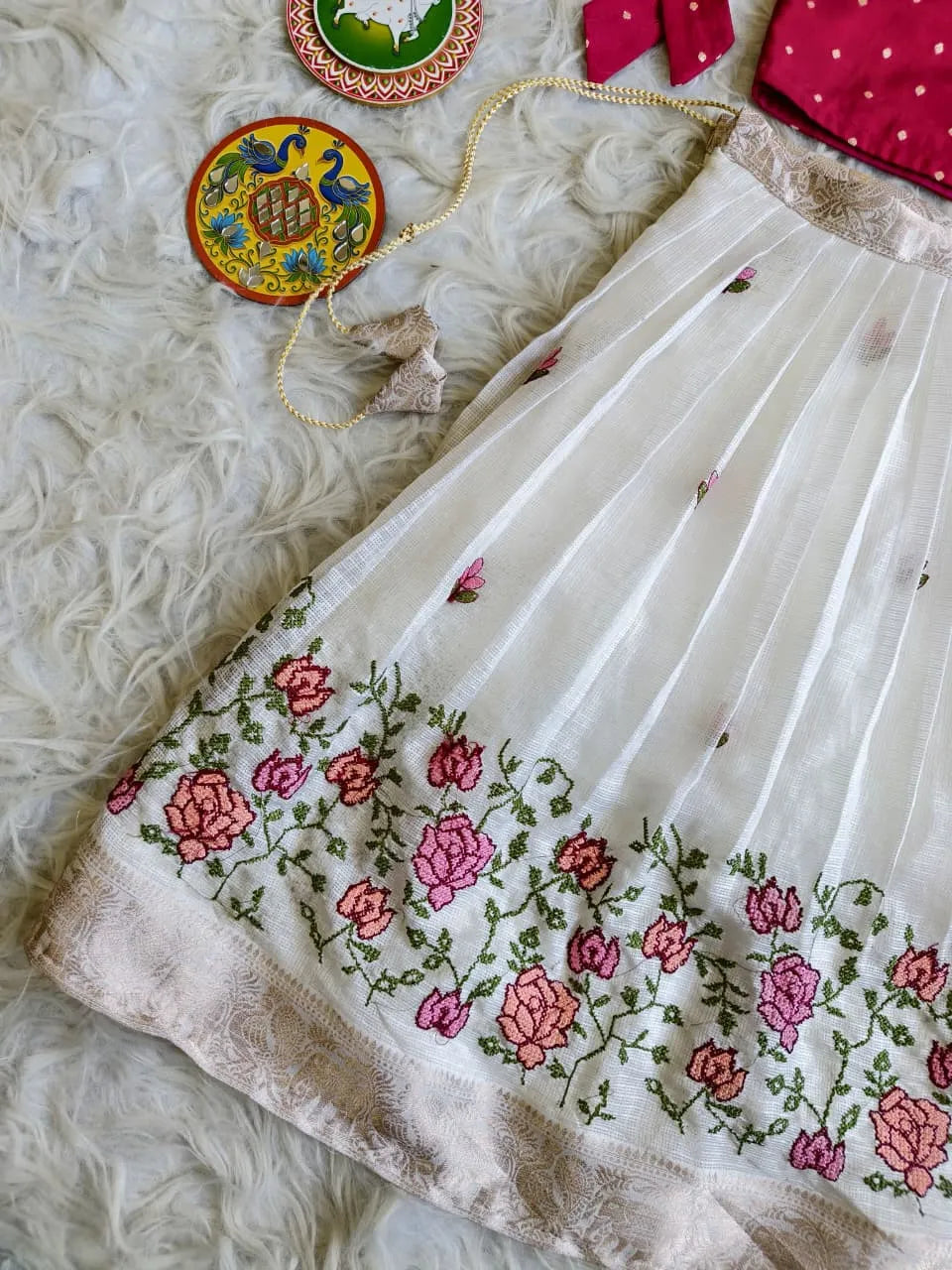 Royal Kota Zari Kids Lehenga