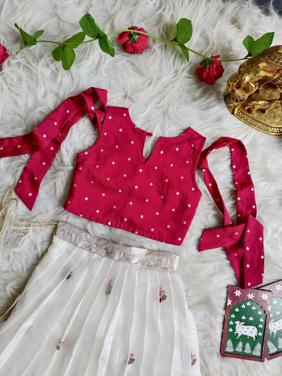 Royal Kota Zari Kids Lehenga