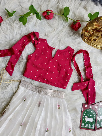 Royal Kota Zari Kids Lehenga