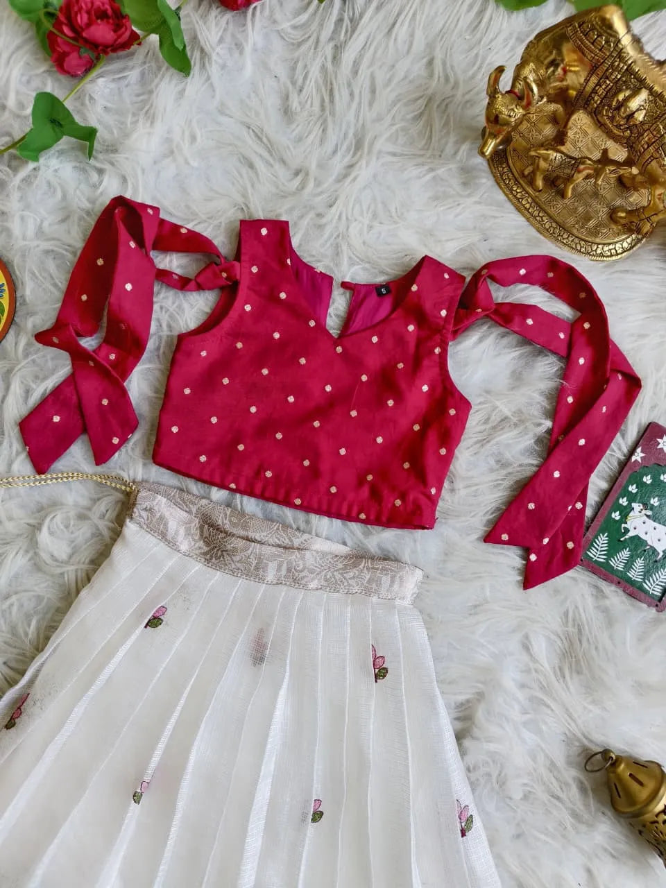 Royal Kota Zari Kids Lehenga
