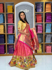 Traditional Peacock Paithani Lehenga Set - c