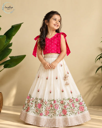 Royal Kota Zari Kids Lehenga