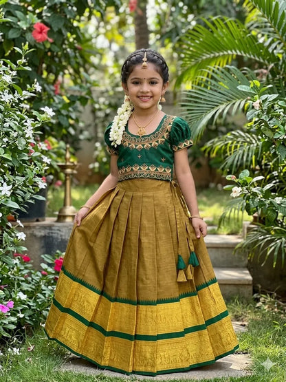 Elephant Kids Half-Saree