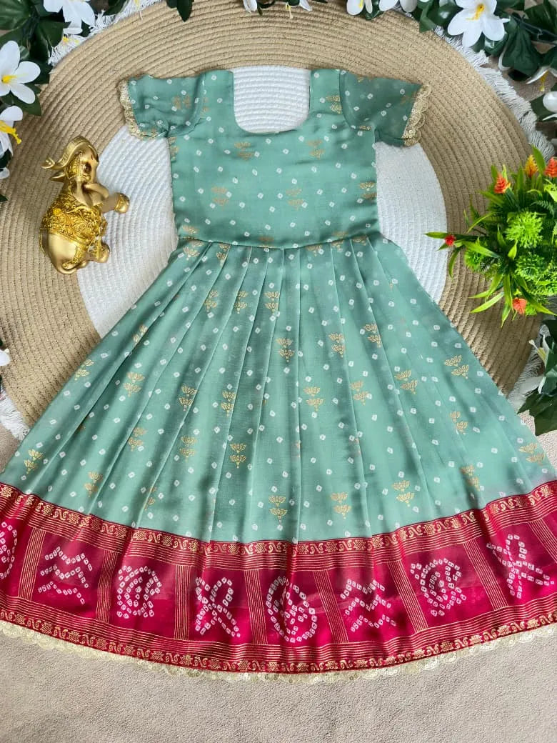 Pavitra Ugadi Kids Gown-Coat
