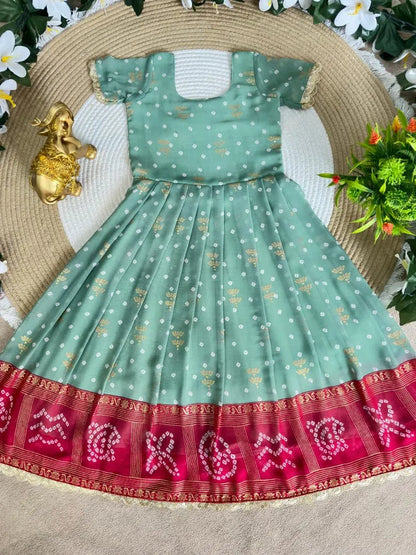Pavitra Ugadi Kids Gown-Coat