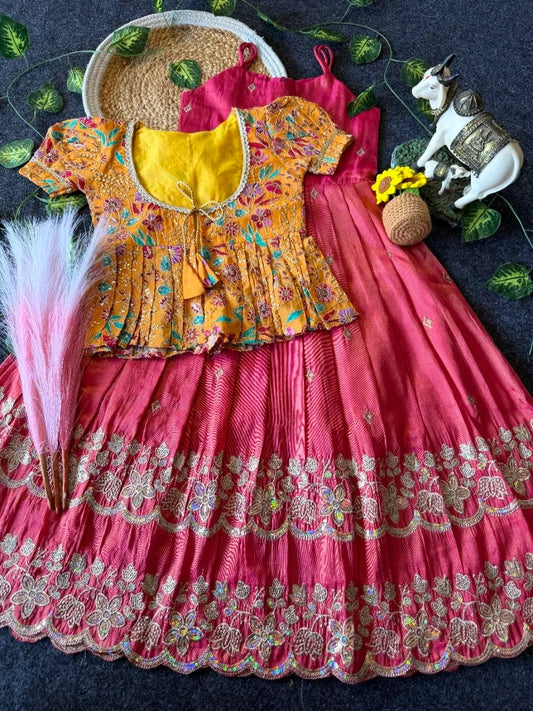 Little Bloom Princess Gown Set with Coat - Pink