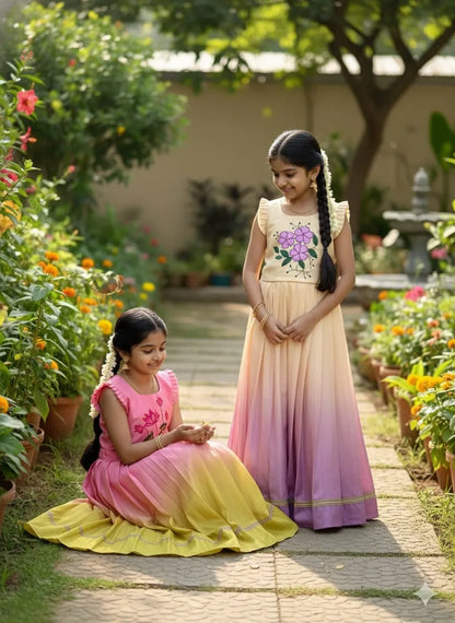 Pulmy Silk 2D Print Kalamkari Choli - Lilac