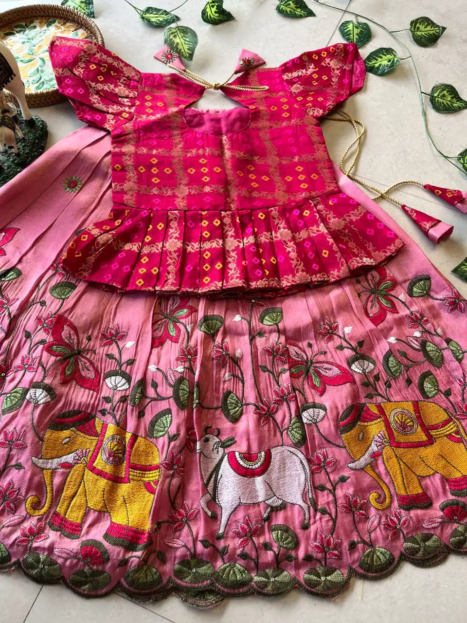 Pichwai Kids Collection - Baby Pink