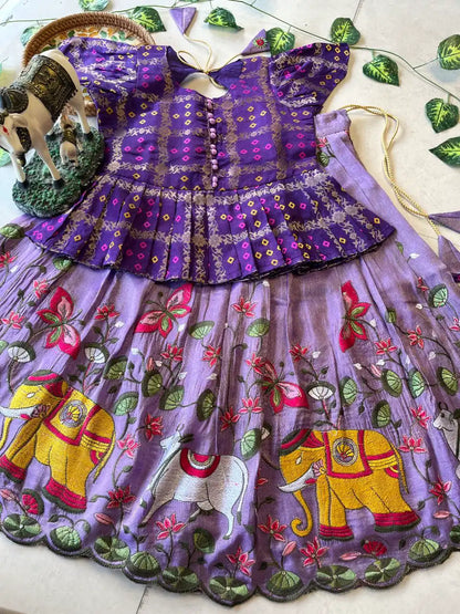 Pichwai Kids Collection - Lavender