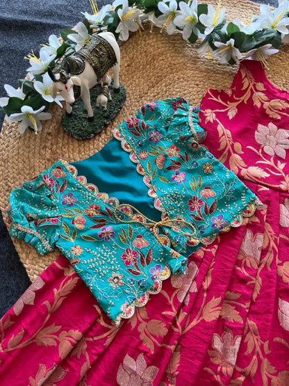 Position Printed Floral Gown - Pink