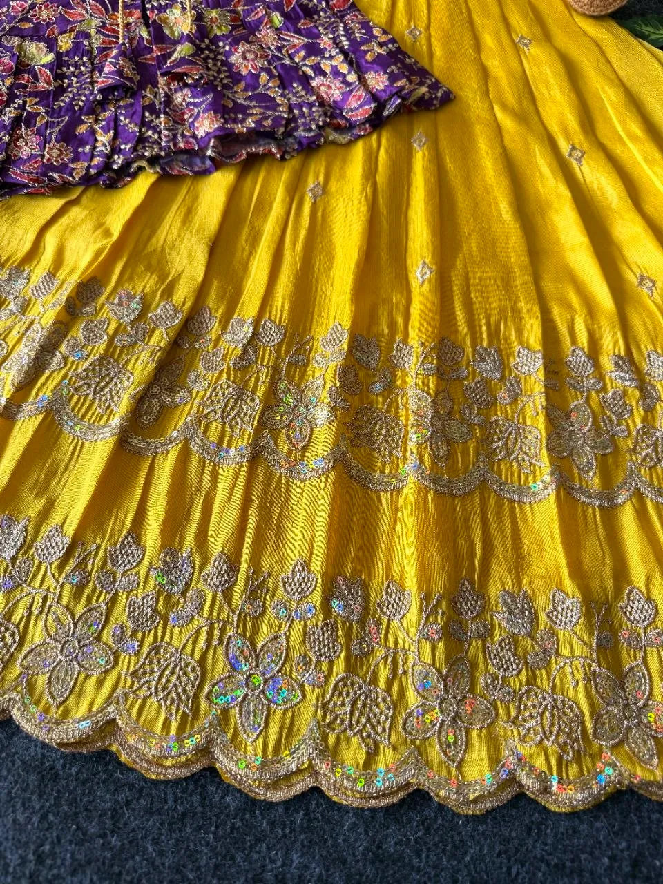 Little Bloom Princess Gown Set with Coat - Yellow