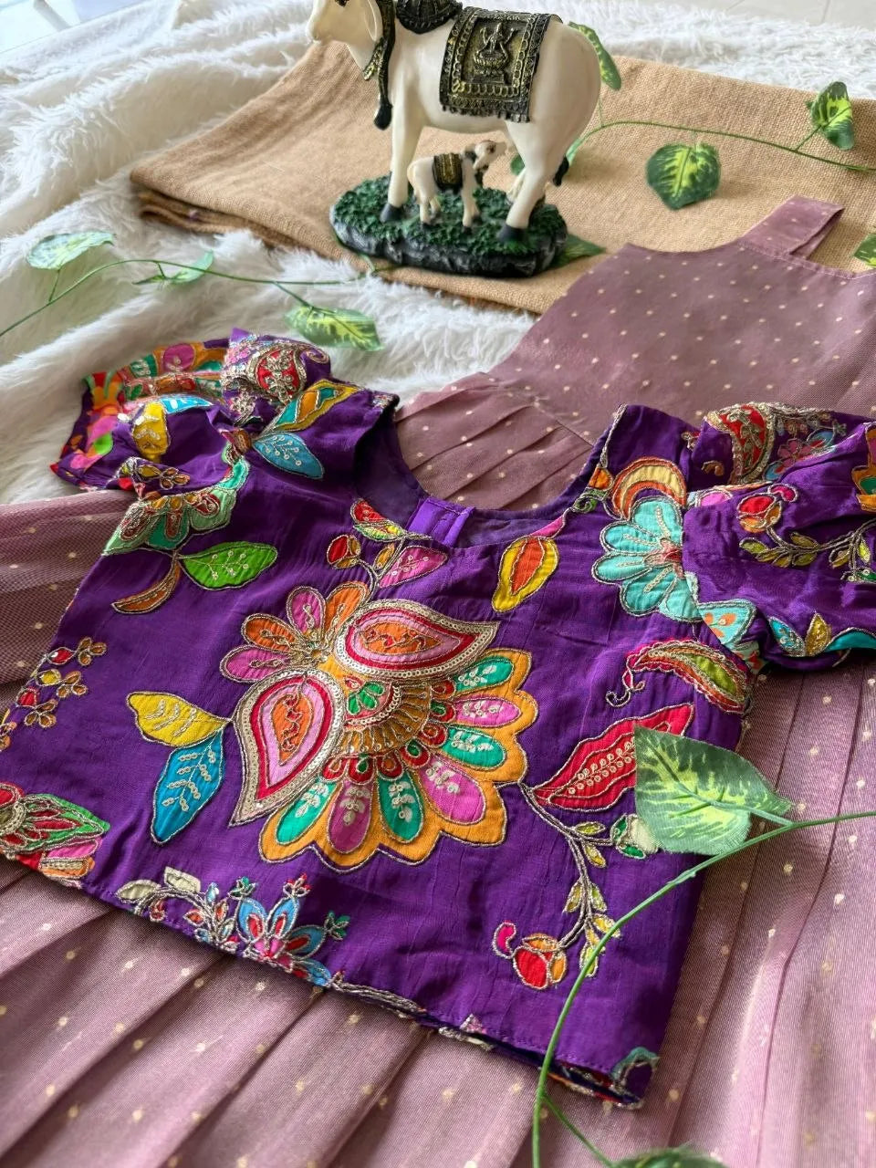 Kids Premium Salsa Gown Set- Dusty-Mauve