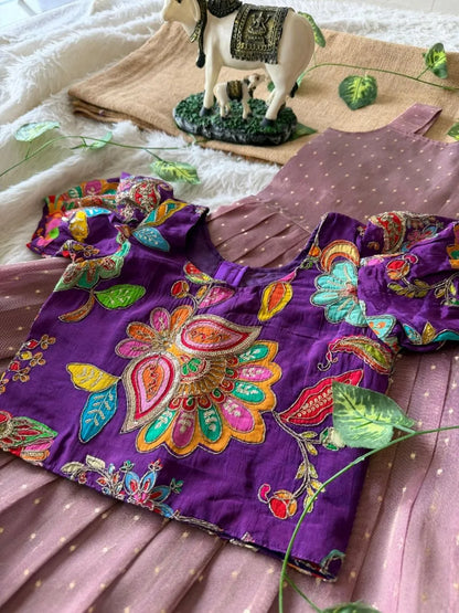 Kids Premium Salsa Gown Set- Dusty-Mauve
