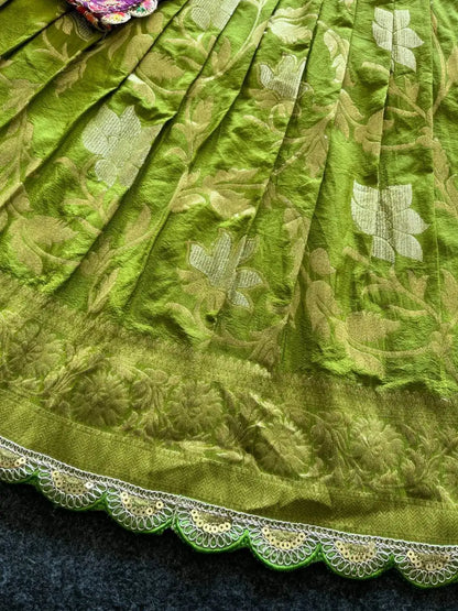 Position Printed Floral Gown - Parrot
