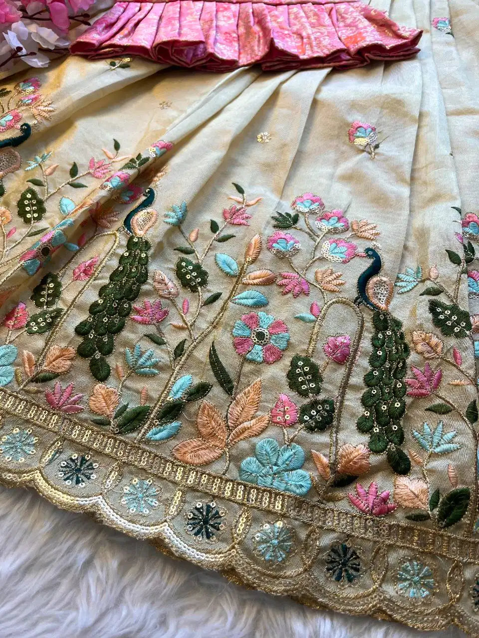 Kids Peacock Beauty Lehenga