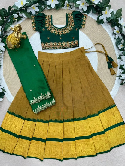 Elephant Kids Half-Saree