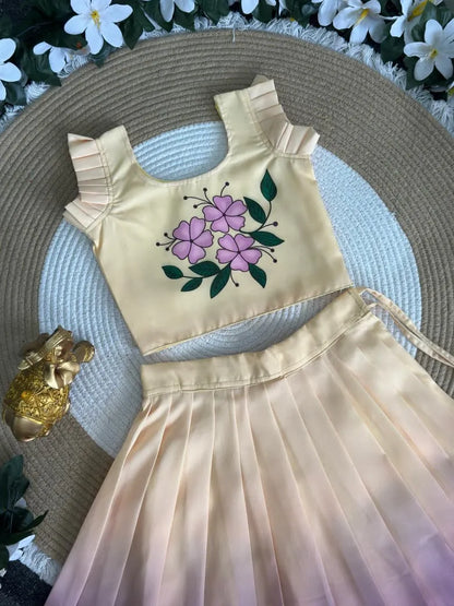 Pulmy Silk 2D Print Kalamkari Choli - Lilac