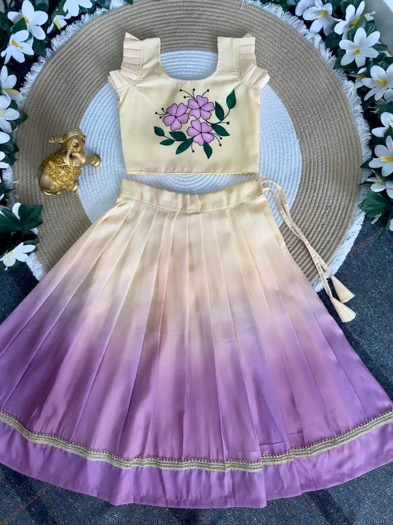 Pulmy Silk 2D Print Kalamkari Choli - Lilac