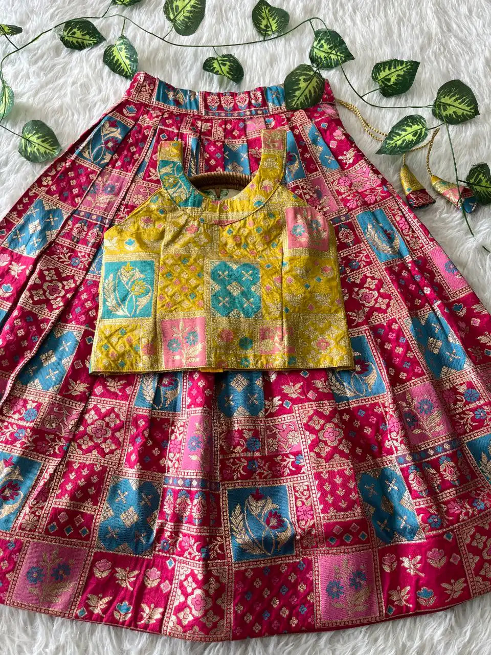 Soft Dola Silk Traditional Lehenga Set - Pink