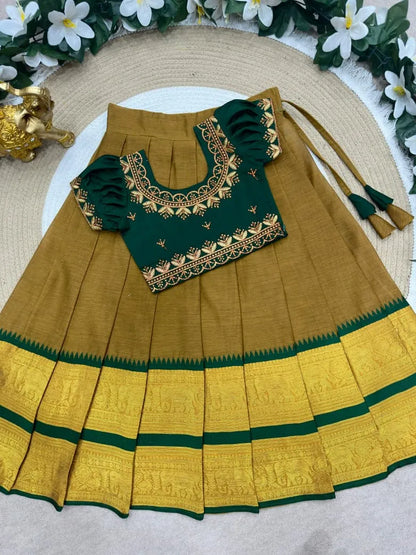 Elephant Kids Half-Saree