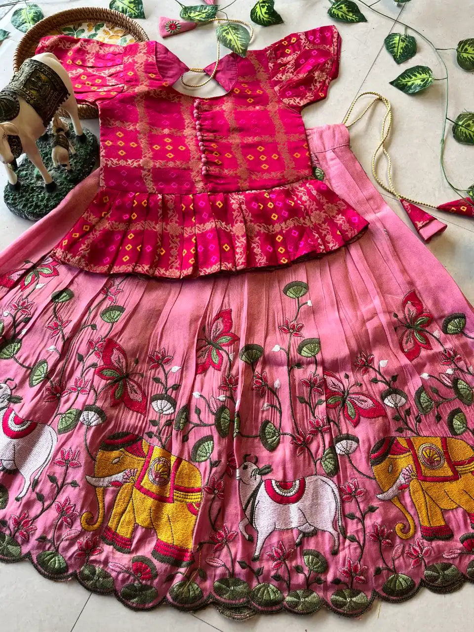 Pichwai Kids Collection - Baby Pink