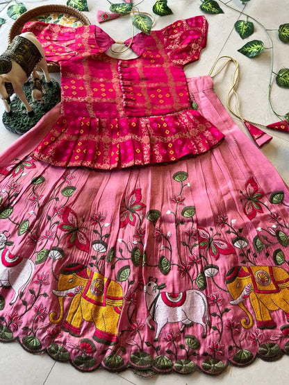 Pichwai Kids Collection - Baby Pink