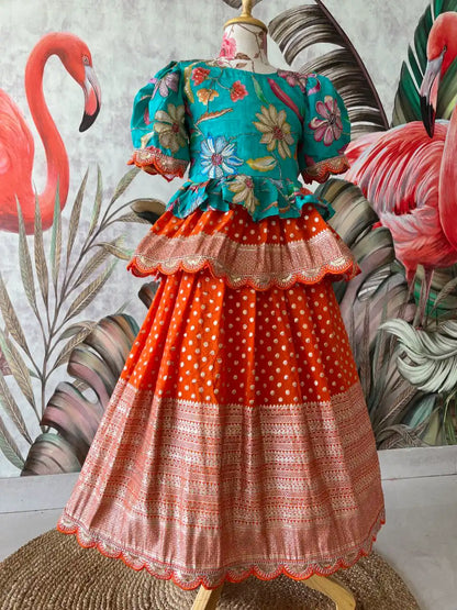 Position Printed Floral Gown - Sky