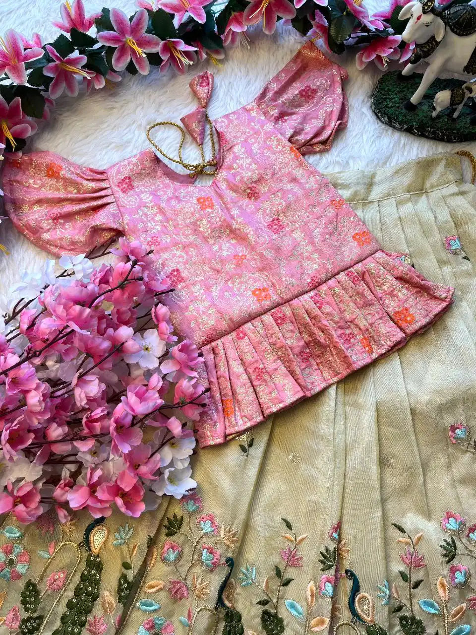 Kids Peacock Beauty Lehenga