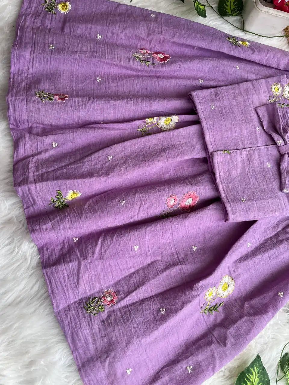 Floral Cotton Kids Lehengha