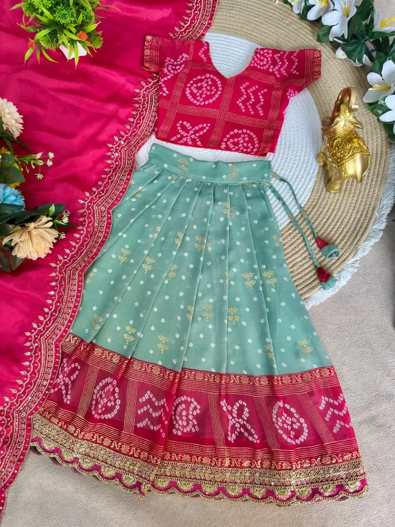 Pavitra Ugadi Kids Lehenga Choli