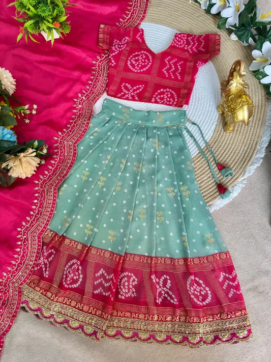 Pavitra Ugadi Kids Lehenga Choli