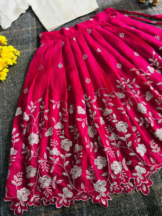 Pinkaa-Oranjaa Kids Lehenga-choli - Pink