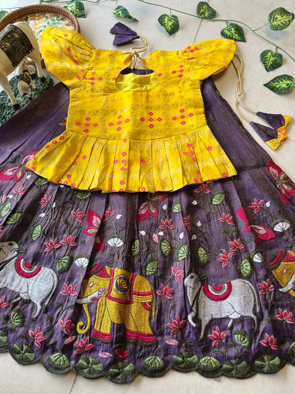 Pichwai Kids Collection - Purple