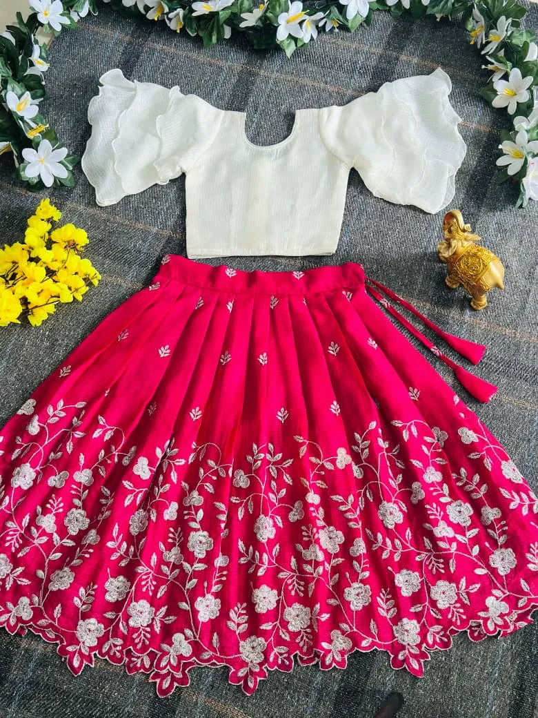 Pinkaa-Oranjaa Kids Lehenga-choli - Pink