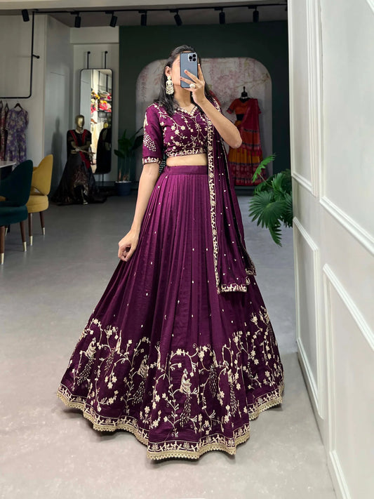 Designer Sequins Embroidery Lehenga Choli