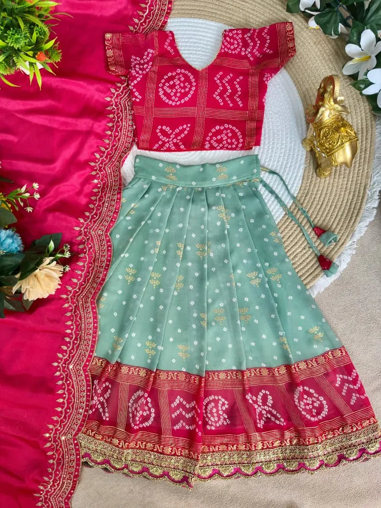 Pavitra Ugadi Kids Lehenga Choli