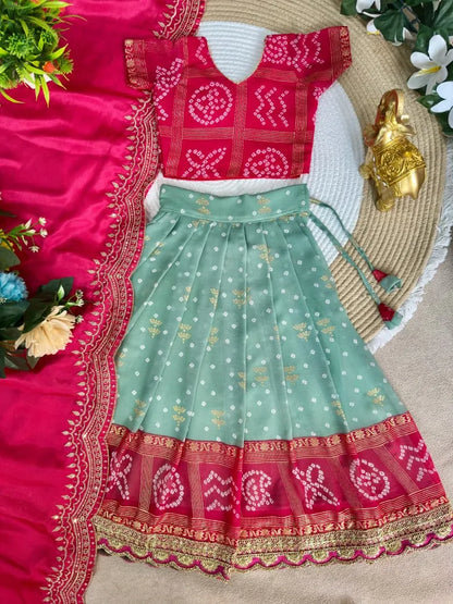 Pavitra Ugadi Kids Lehenga Choli